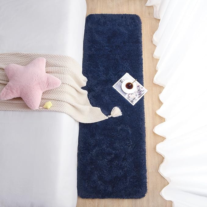 Chicrug Soft Runner Rug for Bedroom Living Room Plush Fluffy Rug 2x6 Feet - Image 5