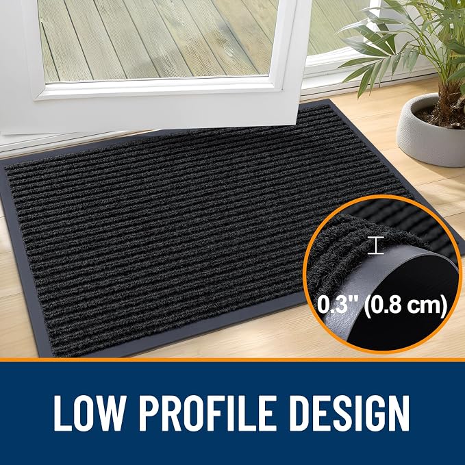 OLANLY Front Door Mat 35x23, Waterproof Heavy-Duty Indoor Outdoor Doormat | - Image 4