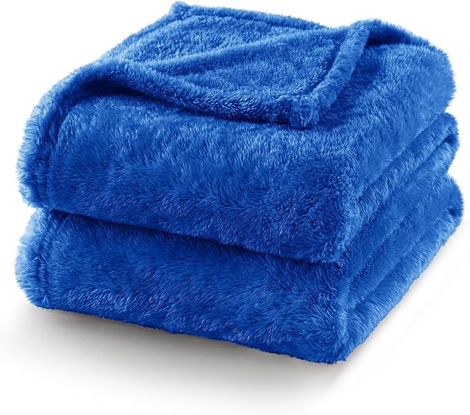 Exclusivo Mezcla Plush Fuzzy Fleece Bed Blanket Queen Size, Super Soft - Image 7