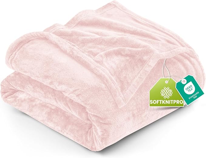 Utopia Bedding Ultra Soft Fleece Bed Blanket King Size Pink | Microfiber Plush by UTOPIABEDDING