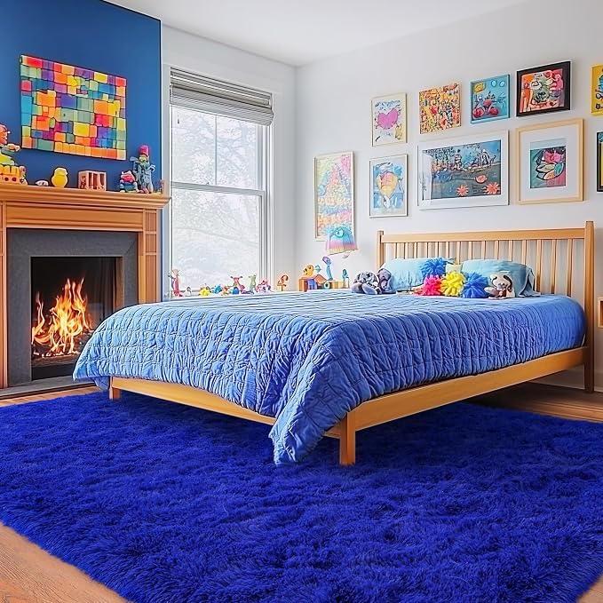 Rugs for Living Room 9x12, Soft Shaggy Modern Shag Area Rug for Bedroom - Image 3