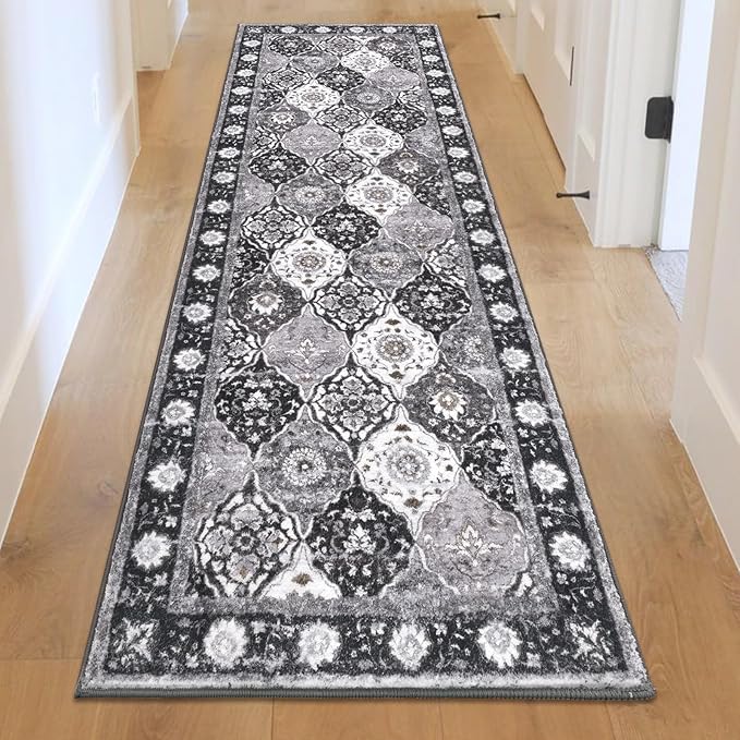 HEBE Hallway Runner Rug 2'x6' Washable Vintage Distressed Area Rugs Non Slip - Image 9