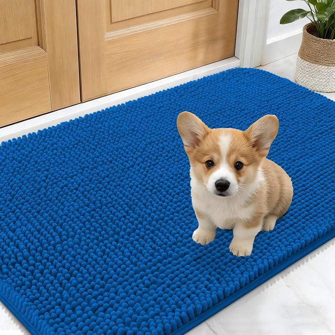 OLANLY Dog Door Mat for Muddy Paws 24x16, Absorbs Moisture and Dirt, Absorbent by OLANLY