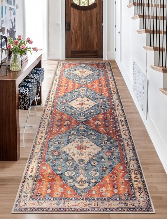 SERISSA Boho Washable Runner Rug by SERISSAHomeDecorCollection
