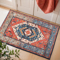 SERISSA Boho Rugs for Entryway, 2x3 Rust Entryway Rug Non-Slip Washable Small by SERISSAHomeDecorCollection