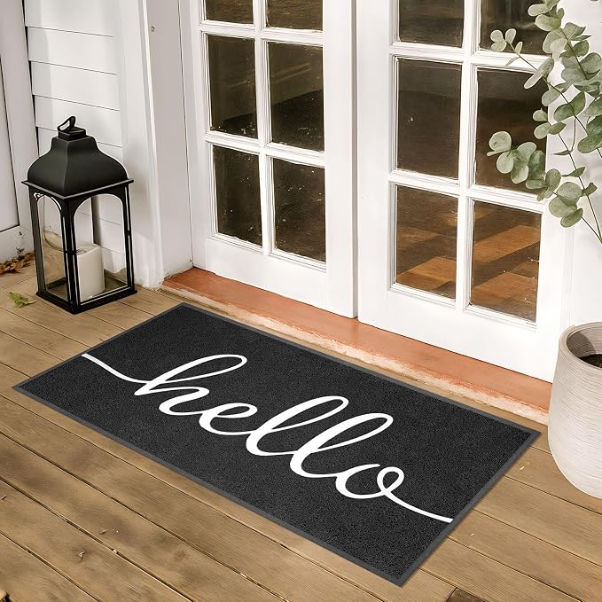 EARTHALL Funny Hello Mats Outside/Inside 59"x24", Front Door Mat Outdoor - Image 8