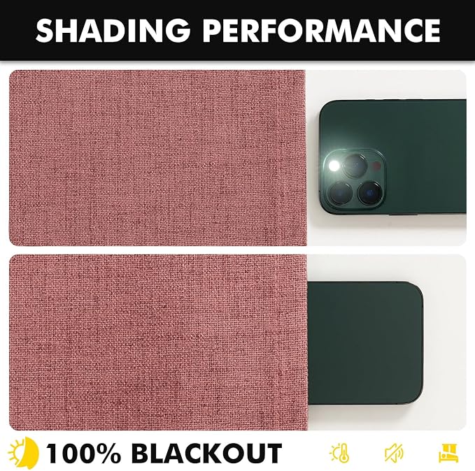 MIULEE 100% Blackout Linen Curtains - Image 7