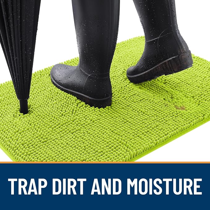 OLANLY Dog Door Mat for Muddy Paws 30x20, Absorbs Moisture and Dirt, Absorbent - Image 2