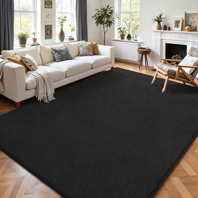 AROGAN Modern Shag Area Rug for Living Room, 6x9 Feet Washable Rugs for Bedroom by AROGANAREARUG