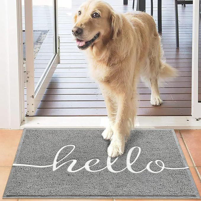 EARTHALL Door Mat Outside Inside Hello Doormat, Durable Floor Mat Non Slip Mat - Image 6