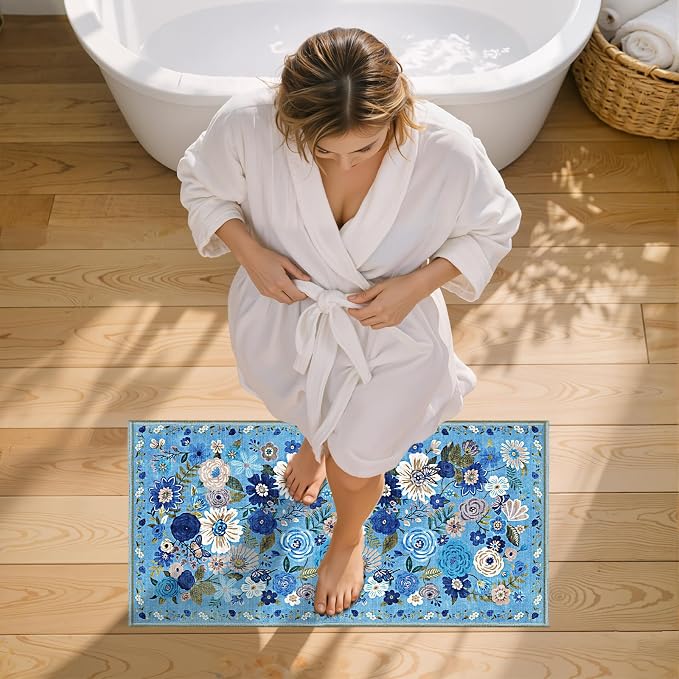 2x4 Entryway Runner Rugs, Non Slip Washable Rugs - Image 5