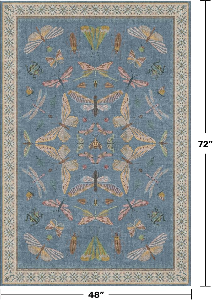 Washable 4x6 Small Rug for Living Room, Area Rug for Kitchen, Large Entryway - Image 2