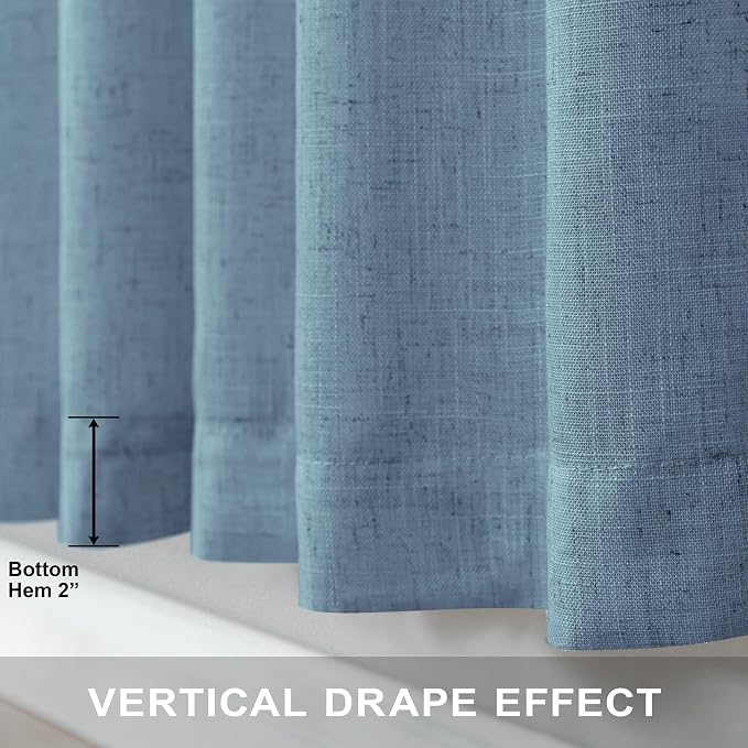 Light Blue Curtains 72 Inch Length - Image 6