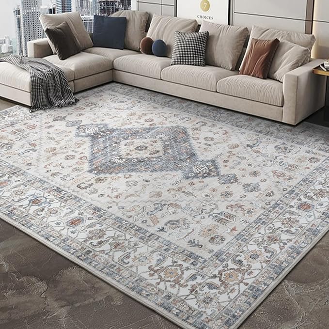 Washable Vintage Area Rug 8x10 - Image 4
