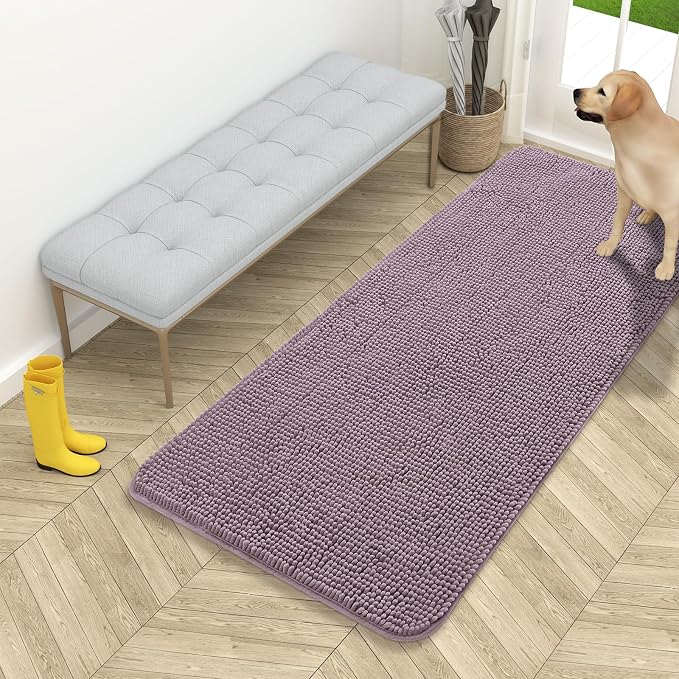 OLANLY Dog Door Mat for Muddy Paws 54x24, Absorbs Moisture and Dirt, Absorbent by OLANLY