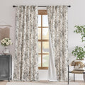 jinchan Blackout Floral Curtains by JINCHAN