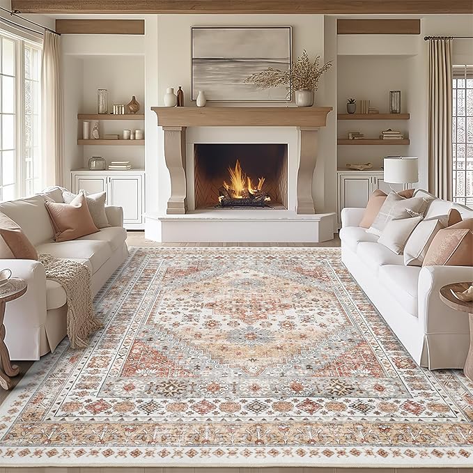 zesthome 9x12 Area Rugs, Stain Resistant Washable Rug, Ultra-Thin Rugs by Zesthome