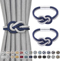 NICEEC 2 Pack Mini Magnetic Curtain Tiebacks Nordic Simple Style Drape Tie by NICEEC