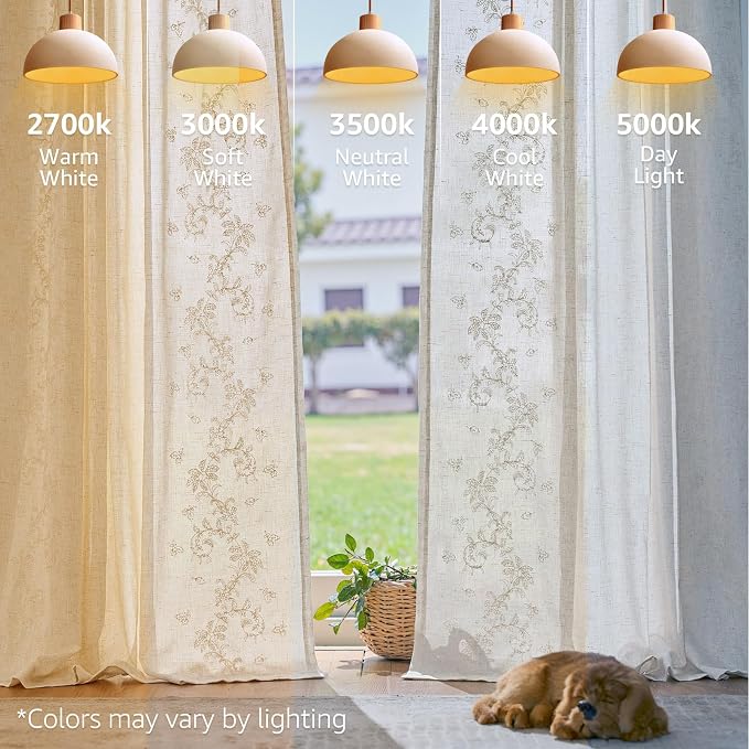 jinchan Evelyn Embroidered Linen Curtains - Image 9