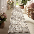 Yamaziot Washable Runner Rug 2x8 – Non Slip Boho Floral Hallway Runner Rug by Yamaziot