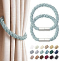 NICEEC 2 Pack Strong Magnetic Curtain Tiebacks Modern Simple Style Drape Tie by NICEEC
