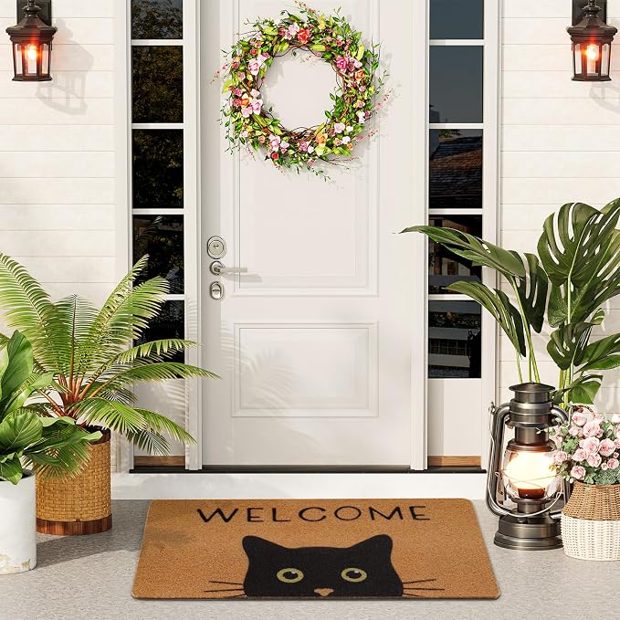 UINI Door Mat Cat Welcome Mat, Non-Slip Cat Welcome Mats - Image 8