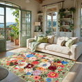 Green Living Room Rugs, Area Rugs 5x7 Rug by WelcometoBabovid