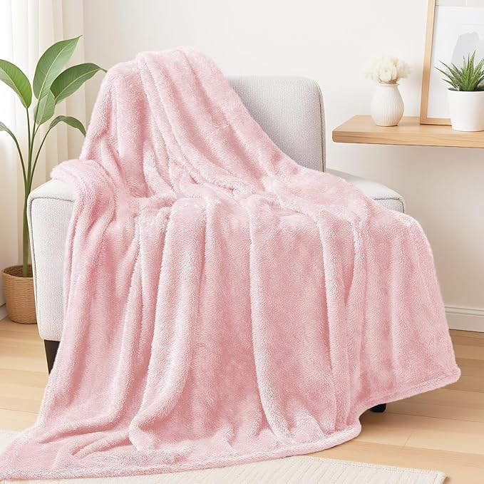 Exclusivo Mezcla Plush Fuzzy Fleece Throw Blanket Extra Large, Super Soft by ExclusivoMezcla