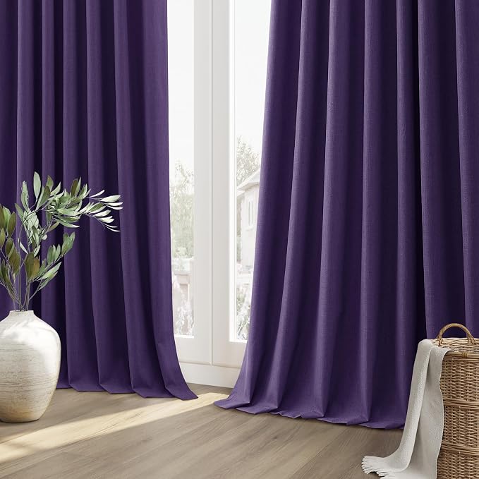 Guken 100% Blackout Curtains 90 Inch Length 2 Panels Set - Image 9