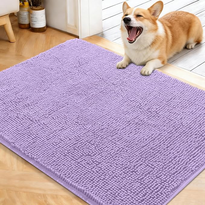 OLANLY Dog Door Mat for Muddy Paws 40x32, Absorbs Moisture and Dirt, Absorbent by OLANLY