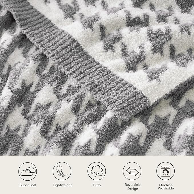 Snuggle Sac Houndstooth Throw Blanket - Image 3