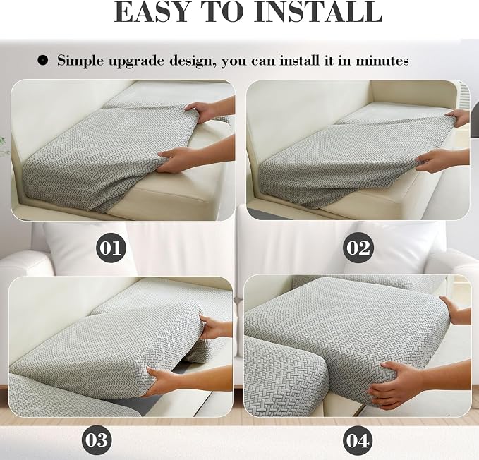 Sofa Covers Couch Covers for Sofa Pet Friendly Couch Cushion Covers Universal - Image 5