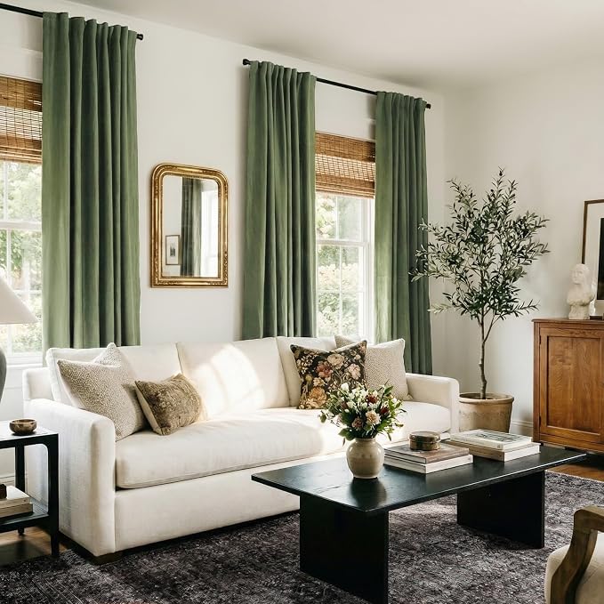 100% Blackout Shield Linen Blackout Curtains - Image 3
