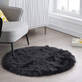 Ciicool Round Fur Fluffy Area Rug by CIICOOLHomeDeco