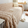 HANDONTIME Plush Sofa Slipcovers Washable Couch Cover by HANDONTIME