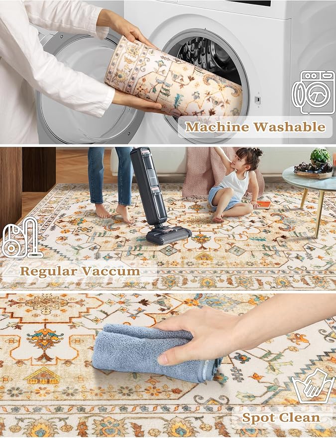 SERISSA Boho Washable Runner Rug - Image 2
