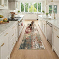 Washable Area Rugs 2x7 Non-Slip Modern Abstract Soft by RELEANY