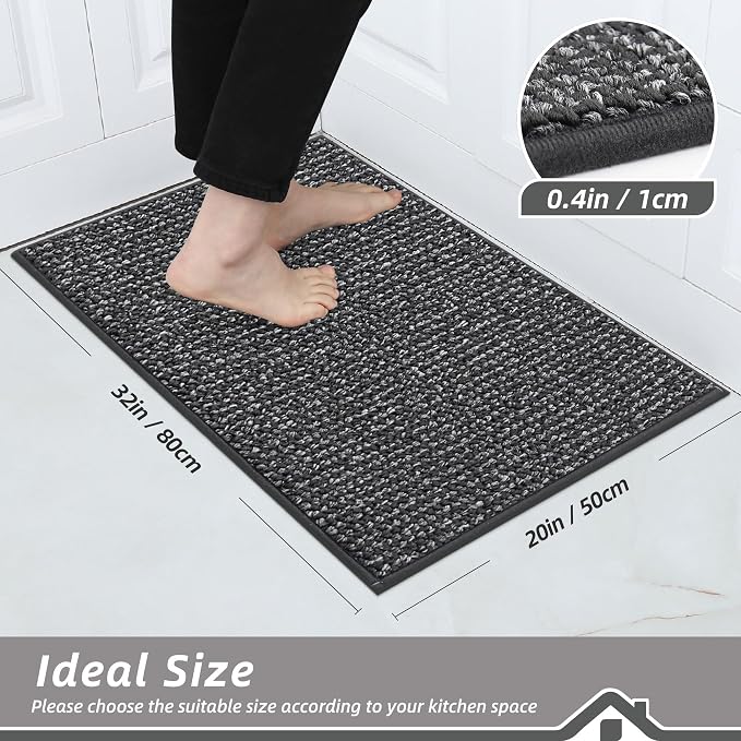 BEQHAUSE Kitchen Rugs 20"x32", Non-Slip Kitchen Mats - Image 2