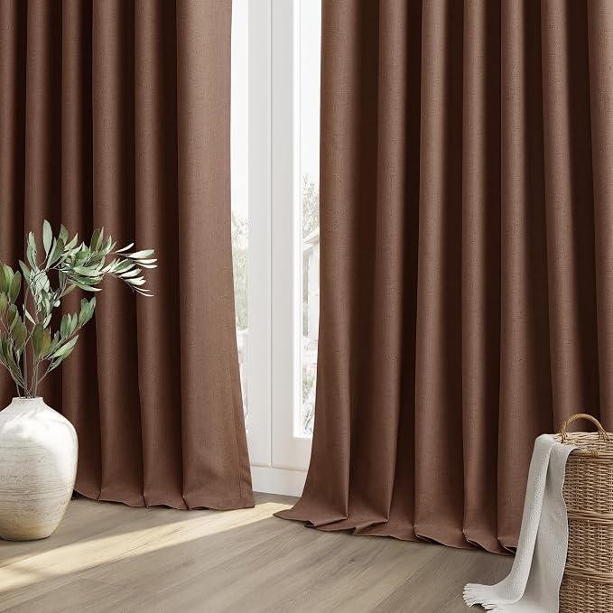 Guken 100% Blackout Curtains 72 Inch Length 2 Panels Set - Image 8