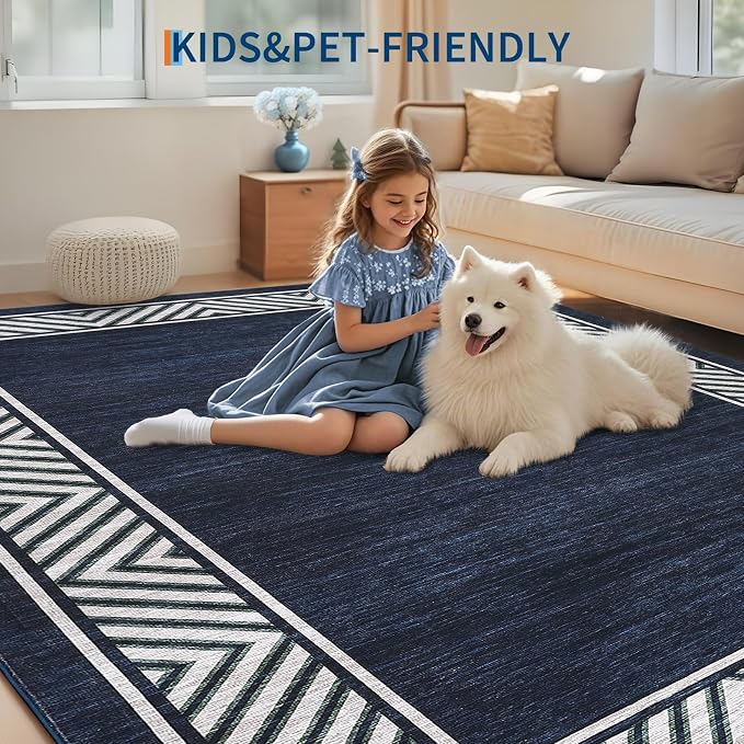 GarveeHome Washable Hallway Rug 2x6 Narrow Modern Bordered Floor Runner - Image 7