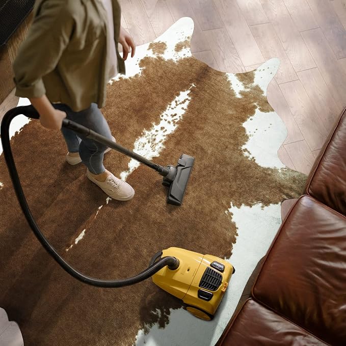 AROGAN Premium Faux Cowhide Rug 6.2 x 5.2 Feet, Sturdy and Large Size Cow Print - Image 5