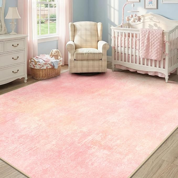 Washable Area Rugs 9'x12' Non-Slip Modern Abstract Soft - Image 2