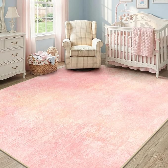 Washable Area Rugs 6'x9' Non-Slip Modern Abstract Soft by RELEANY