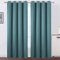 Sea Teal Thermal Blackout Curtains/52 x 108 Inch/Set of 2 Panels Room Darkening by Lemomo