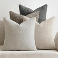 MIULEE Pack of 4 Couch Throw Pillow Covers 26x26 Inch Neutral Soft Decorative by MIULEE