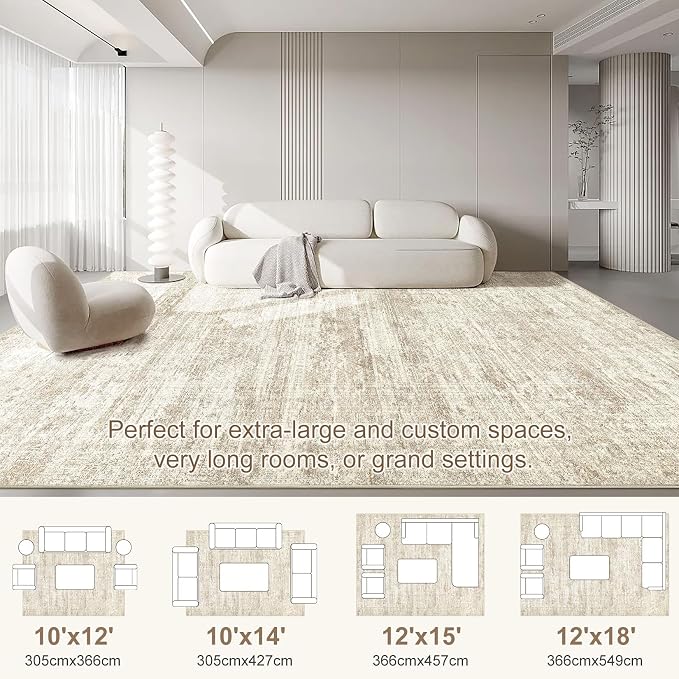UERMEI 10x14 Area Rug Living Room Rugs - Image 2