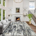 4x6 Area Rugs Washable Rug: Modern Abstract Living Room Rug Soft Anti-Skid Thin by GENTDRIZZ