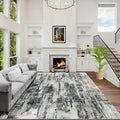 10x14 Area Rugs Washable Rug: Modern Abstract Living Room Rug Soft Anti-Skid by GENTDRIZZ