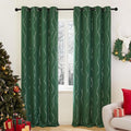 Deconovo Green Curtains, Christmas Blackout Drapes, Thermal Insulated by Deconovo