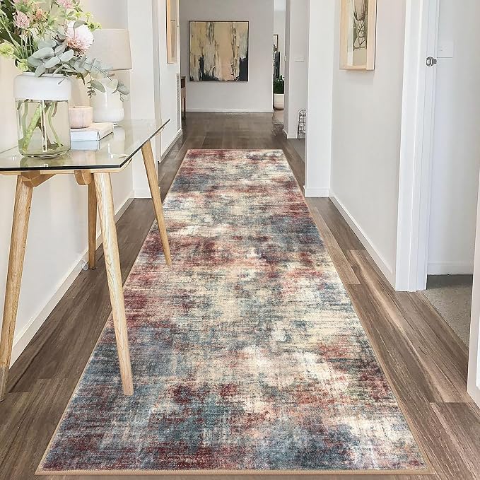 IOHOUZE Abstract Runner Rug 3x10 Ft Washable Runners - Image 8